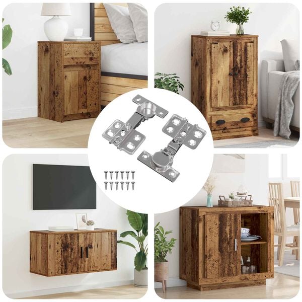 vidaXL Cerniera 2 pcs Nichel 26 mm Ferro