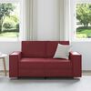 vidaXL Divano Rosso Vino 160 x 78 x 84 cm Tessuto