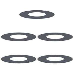 vidaXL adatto per Anelli d'Albero Piatto 5 pcs Antracite &Oslash;30 / 60 cm