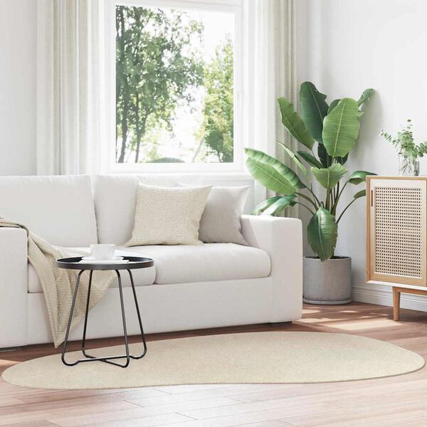 vidaXL Tappeti per area HUARTE Beige 140 x 200 cm Poliestere