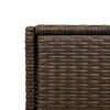vidaXL Armadietto Portaoggetti Giardino Marrone 105x55x113 Polyrattan