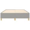 vidaXL Struttura Letto a Rete a Molle Grigio Chiaro 140x190 cm Tessuto