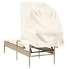 vidaXL Lettino Prendisole con Baldacchino Beige in Polyrattan