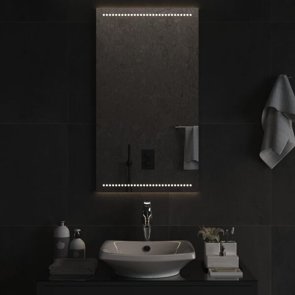 vidaXL Specchio da Bagno con Luci LED 50x90 cm