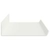 vidaXL Mensola sospesa 2 pcs Bianco 60 x 9 x 2,5 cm Acciaio