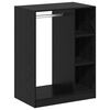 vidaXL Guardaroba con lo scaffale Rovere Nero 77 x 48 x 102 cm