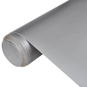 vidaXL Pellicole per Auto 2pz Argento Opaco 100x150cm + 50x150cm