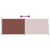 vidaXL Tenda da Sole Laterale Retrattile 160 x 500 cm Marrone