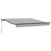 vidaXL Tenda Sole Retrattile Automatica Antracite e Bianco 300x250 cm