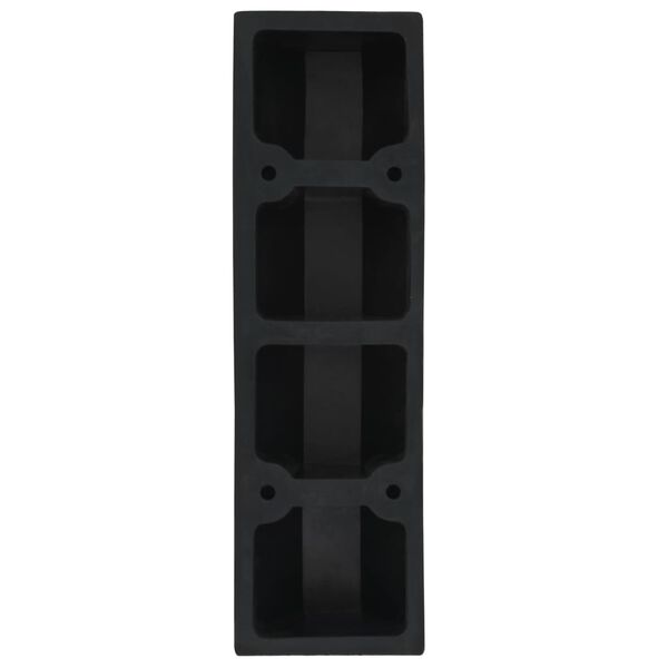 vidaXL Delimitatori di Parcheggio 2 pz in Gomma 49x15x9 cm