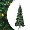 vidaXL Albero di Natale Artificiale Angolare con 300 LED Verde 180 cm
