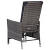 vidaXL Set Divani da Giardino 2 pz con Cuscini in Polyrattan Grigio