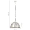 vidaXL Lampada a Sospensione Vintage 25 W Argento Rotonda 41 cm E27