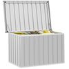 vidaXL Baule da Giardino Grigio 109x67x65 cm