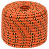 vidaXL Corda multiuso 12 mm 100 m Arancione PP 930 kg Carico massimo