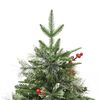 vidaXL Albero di Natale Preilluminato con Pigne Verde 150 cm PVC e PE