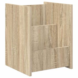 vidaXL Scaffale per riviste Rovere Sonoma 35 x 35 x 45 cm