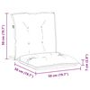 vidaXL Cuscino per Sedia Lowback 6 pcs Bianco 100 x 50 x 7 cm Oxford