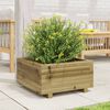 vidaXL Fioriera da Giardino 50x50x26,5 cm in Legno di Pino Impregnato