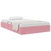 vidaXL Letto con Contenitore Rosa 120 x 200 cm Velluto