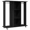 vidaXL Guardaroba Rovere Nero 102 x 38 x 110 cm Legno ingegnerizzato