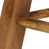 vidaXL Sgabelli da Bar 2 pz in Vera Pelle e Legno Massello di Mango