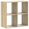 vidaXL Libreria Rovere Sonoma 68,5x32x68,5 cm in Legno Multistrato