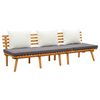 vidaXL Divano Letto da Giardino 200x65 cm in Legno Massello di Acacia