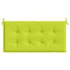 vidaXL Cuscino per Panca Verde Brillante 120x50x4 cm in Tessuto Oxford