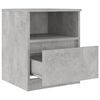 vidaXL Comodini 2 pz Grigio Cemento 40x40x50 cm in Legno Multistrato