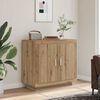 vidaXL Credenza Rovere Artigianale 80x40x75 cm in Legno Multistrato