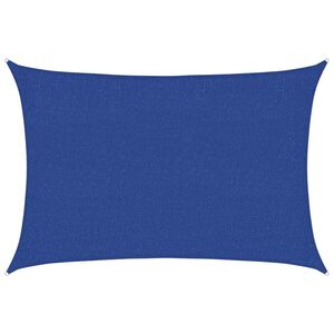 vidaXL Vela Parasole 160 g/m&sup2; Blu 2x2,5 m in HDPE