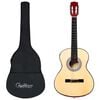 vidaXL Chitarra Classica per Principianti con Custodia 3/4 36"