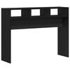vidaXL Tavolo consolle Rovere nero 105 x 30 x 80 cm Legno multistrato