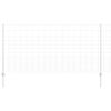 vidaXL Recinzione con Posto Argento 1,2 x 25 m Acciaio