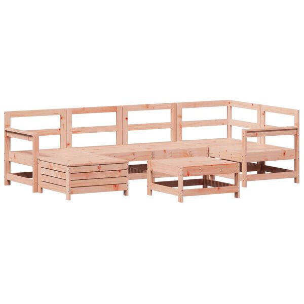 vidaXL Set Divani da Giardino 7 pz in Legno Massello Abete Douglas