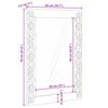 vidaXL Specchio da bagno Rettangolare Bianco 70 x 50 x 2,5 cm