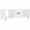 vidaXL Tavolino da Salotto Bianco Lucido 102x50x40cm Legno Multistrato