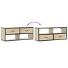 vidaXL Mobile TV Rovere Sonoma 100x31x39,5cm Legno Multistrato Metallo