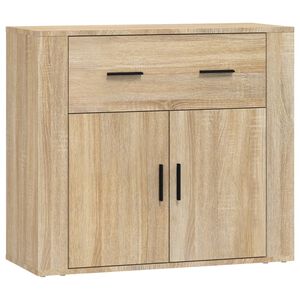 vidaXL Credenza Rovere Sonoma 80x33x70 cm in Legno Multistrato