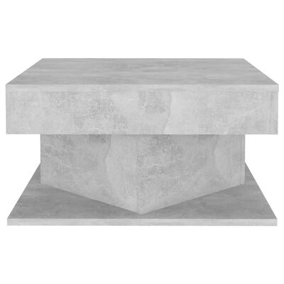 vidaXL Tavolino da Salotto Grigio Cemento 57x57x30cm Legno Multistrato