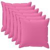 vidaXL Cuscino con cuscino HOUTEN 6 pz Rosa Poliestere