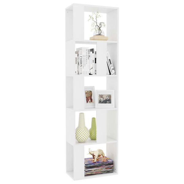 vidaXL Libreria/Divisorio Bianco 45x24x159 cm in Legno Multistrato