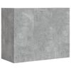 vidaXL Armadietto a Muro Grigio Cemento 75x35x60 cm in Truciolato