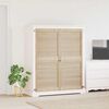 vidaXL Porta per Armadio 2 pcs Naturale 140,5 x 2,1 x 59,5 cm