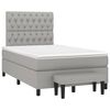 vidaXL Giroletto a Molle con Materasso Grigio Chiaro 120x190cm Tessuto