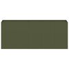 vidaXL Fioriera Verde Oliva 200x40x80 cm in Acciaio Laminato a Freddo