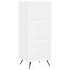 vidaXL Scaffale Bianco 34,5x32,5x90 cm in Legno Multistrato