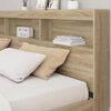 vidaXL Letto Libreria rovere sonoma 180 x 200 cm Legno multistrato