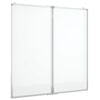 vidaXL Lavagna Magnetica Pieghevole 100x100x1,7 cm in Alluminio